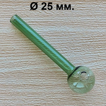 Стеклянная трубка для курения Maga Oil Green 10 см./25 мм.