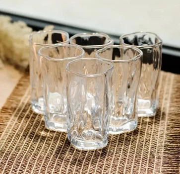 Набор стаканов для напитков Crinkle Glass 6 штук по 270 мл