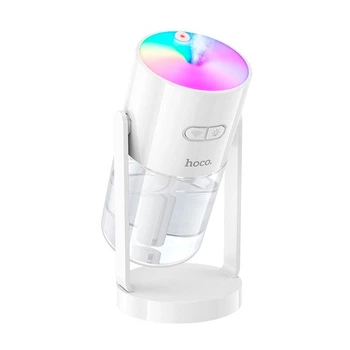 Поворотный увлажнитель воздуха с проекцией звездного неба RGB Hoco HX34 280мл белый
