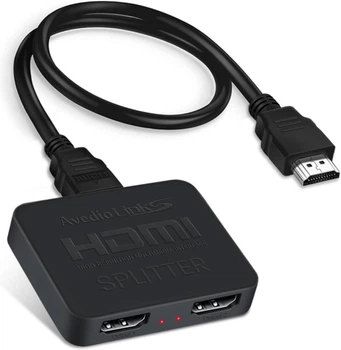 Двухпортовый HDMI сплиттер на 2 выхода Addap HVS-07, активный видео разветвитель, 4К