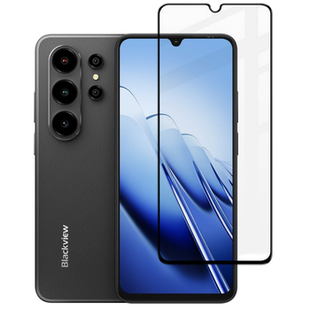 Защитное стекло Fiji Premium для Blackview Wave 10 полная проклейка Anti-Static черный