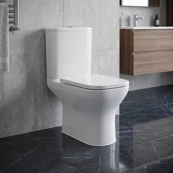 Унітаз компакт Devit Frame 3710020 з кришкою soft-close безобідковий, Vortex Flush, білий