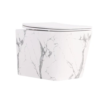 Унітаз підвісний Tern Ultra Quiet 490×365×325 мм, Marble, з сидінням Slim Duroplast / Soft-close / Quick Release QT17332303ASMR