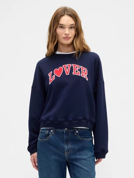 Свитшот на флисе женский GAP 693567524 XS Синий (1159862842)