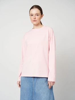 Лонгслив женский Solo свободный L-XL Розовый Wm2269