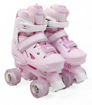 Розсувні ролики квади 26-62 S Best Roller колеса PU, що світяться (розмір 31-34). Multicolor (193630)