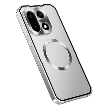 Чохол Metal Glass Ring для Oneplus 15 з металевим кільцем та додатковим захистом на камеру silver