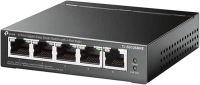 Коммутатор TP-Link TL-SG105MPE, LAN 10/100/1000Mb, 4xPoE