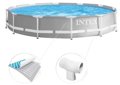Каркасний басейн Intex 26710 розміром 366 x 76 см для дачі та саду Зовнішній басейн міцний та зручний