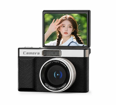 Цифровая камера Z06 96 МП с автофокусом, поворотный экран 180°, Full HD 1080P, 8× зум Черная