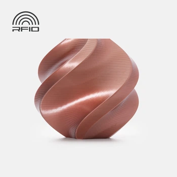 PLA-пластик Silk шовковий Bambu Lab Filament Rose Gold для 3D-принтера (13206) 1.75 мм 1 кг LA0398 1 кг Рожеве золото
