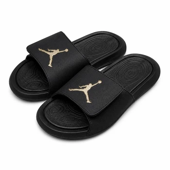 Шльопанці тапки Air Jordan Hydro чорні 45 розмір SL-JRD-001-BLKGLD-45
