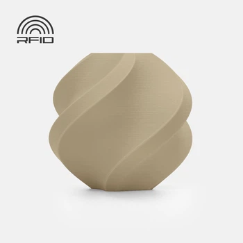 PLA-пластик Філамент Bambu Lab PLA Matte Desert Tan (11401) для 3D-принтера - 1Кг, 1.75mm Пустельний загар Refill (A01-Y3-1.75-1000-SPLFREE) (Без Котушки) з RFID чіпом (NFC)