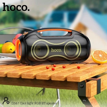 Колонка Bluetooth HOCO Акустика-караоке DS67 IPX5 (BT5.4, TWS, USB/AUX/TF, 30Wx2, 8.5h) Black