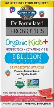 Probiotyk dla dzieci Garden of Life Dr. Formulated Probiotics Organic Kids+ 30 tabletek do żucia Arbuz (658010122153)