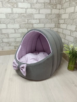 Будинок лежанка для котів та собак Animals_joy Кошик L 53*51 см (256)
