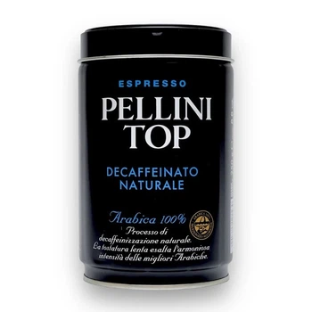 Кава мелена Pellini Top Espresso Decaffeinato Naturale арабіка 250 г