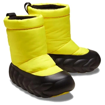 Дутики чоботи черевики Crocs OverPuff Boot Cyber Yellow 210667-77K 39-40