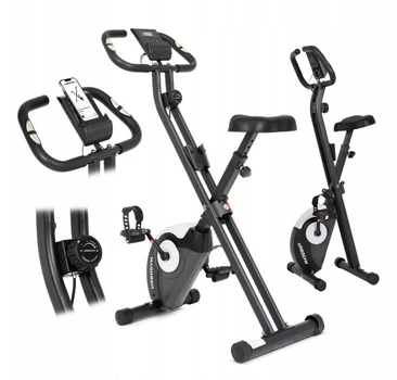 Велотренажер для дома складной Urbogym Alpha Skill до 110 кг с системой магнитного сопротивления Черный