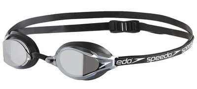 Очки для плавания Speedo черные унисекс для тренировок и соревнований с широким обзором