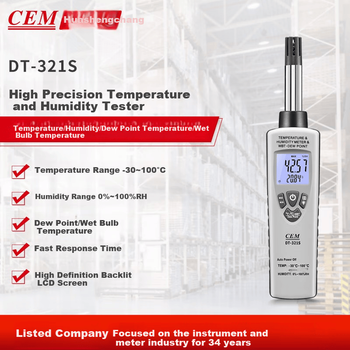 Термометр и гигрометр CEM DT-321S, профессиональный, точка росы, промышленный