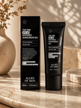 Невидимый солнцезащитный гель Allies of skin The one spf 50 invisible sunscreen gel 20ml