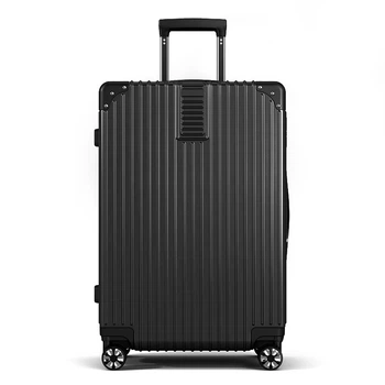 Чемодан SOO Luggage 26" (M/L) ударопрочный на колесах с кодовым замком Black