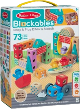 Klocki drewniane konstrukcyjne Mellisa&Doug Blockables W mieście 6074901/2 (681147005525)