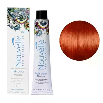 Фарба для волосся Nouvelle Hair Color 8/34R Агат 100 мл