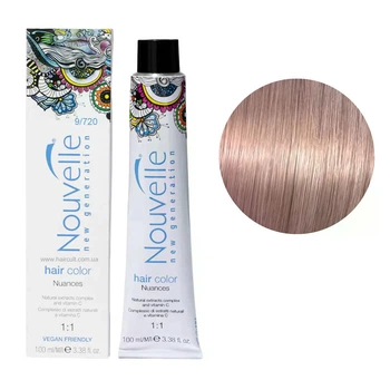 Фарба для волосся Nouvelle Hair Color 9/720 Дуже світлий коричнево-фіолетовий блондин 100 мл