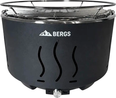 Угольный гриль Bergs CF-3101 с чехлом 35 см Черный (CF-3101 Black)