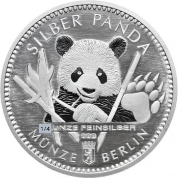 Колекційна срібна монета "SILBER PANDA - Срібна Панда" 7,78 г 2017 рік