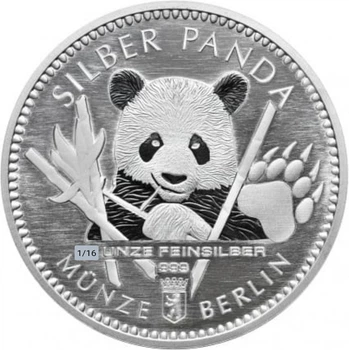 Колекційна срібна монета "SILBER PANDA - Срібна Панда" 1,94 г 2017 рік