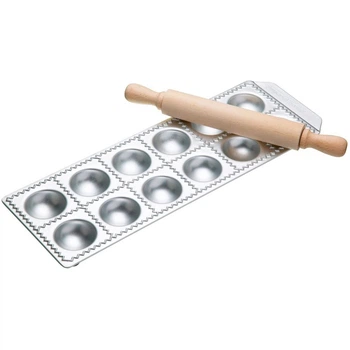 Форма для приготовления равиоли со скалкой Ravioli Chef 34 x 11,5 x 2,5 см, 2 предмета GSD