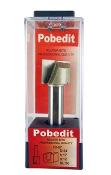 Фреза пазова пряма POBEDIT 1007 D24 d12 h17