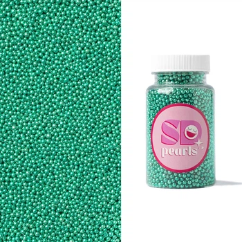 Посыпка кондитерская SD Pearls сахарные шарики зеркальные зеленые 3мм 100г