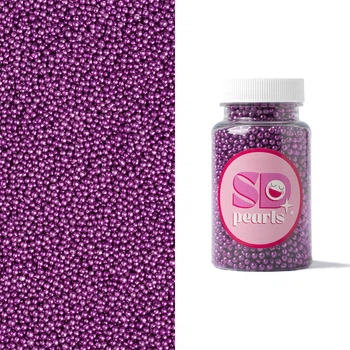 Посыпка кондитерская SD Pearls сахарные шарики зеркальные фуксия 3мм 100г