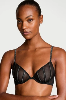Бюстгальтер з м'якою чашкою Victoria's Secret 75C Чорний (145320)