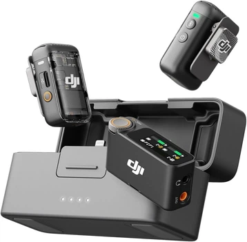 Микрофонная радиосистема DJI Mic 2 (2 TX + 1 RX + Charging Case) Black k1 - Б/У