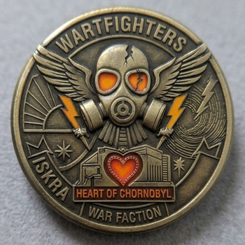 Значок «Heart of Chornobyl» — Угруповання Іскра (Stalker 2 Bronze Edition) 58 мм