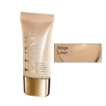 Тональный крем для лица «Кашемир» Люкс SPF 15, Оттенок: «Beige Linen/ Нежный бежевый», В тюбике, Luxe SPF15 Avon 30 мл, Cashmere complexion 2 in 1 Foundation SPF 15