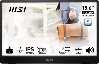 Монитор портативный 15.6" MSI Pro MP161 Full HD IPS 60 Гц - Уценка