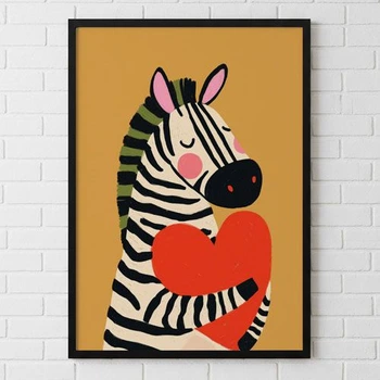 Постер в рамці Смугасте кохання 21×30 см, A4