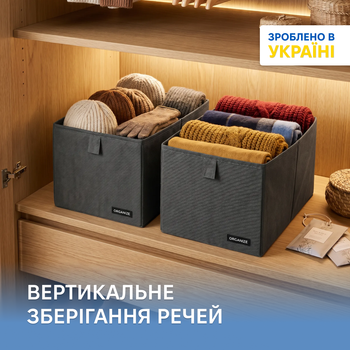 Комплект коробочок-органайзерів ORGANIZE M 2 шт Сірий (HY-2M-grey)