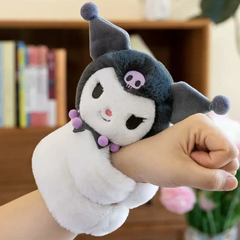Плюшевый белый кролик браслет на руку мягкая игрушка тренд тиктока Melody & Kuromi аниме обнимашка Куроми