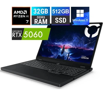 Игровой ноутбук 15.1" Lenovo Legion 5 15AHP10 - AMD Ryzen 7 260 / 32GB / 512GB SSD / 165Hz 2560x1600 OLED / RTX 5060 8GB / Win 11 (83M0CTO1WW)