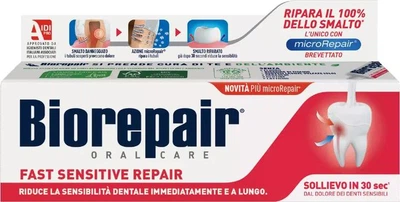 Професійна зубна паста BioRepair Швидке позбавлення від чутливості 75 мл