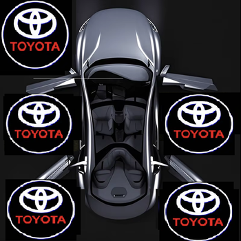 Подсветка дверей проекция для Тойота 4 штуки на 4 двери Toyota 3d
