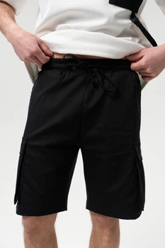 Мужские карго шорты черный Urban Cargo Shorts Black
