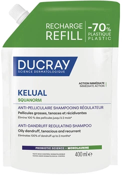 Змінний блок Шампунь проти лупи Ducray Kelual Squanorm очищаючий 400 мл (3282770401806)
